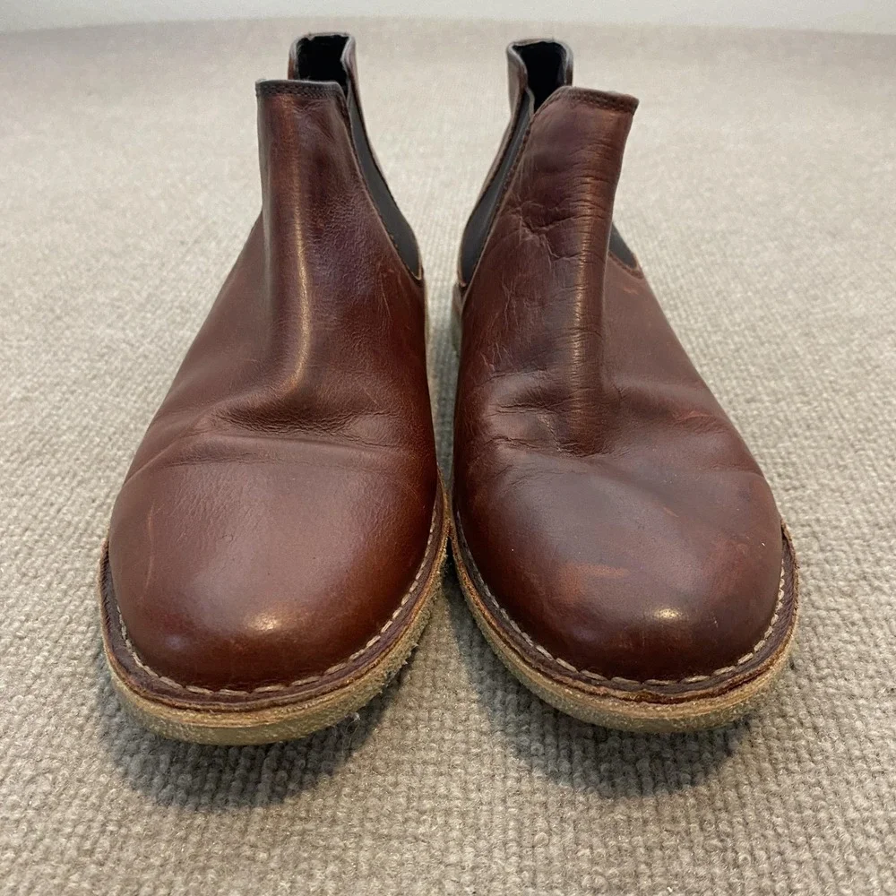 Kenneth Cole Reaction Chelsea Boots Mens Size 10.5 Brown Leather Ankle Casual